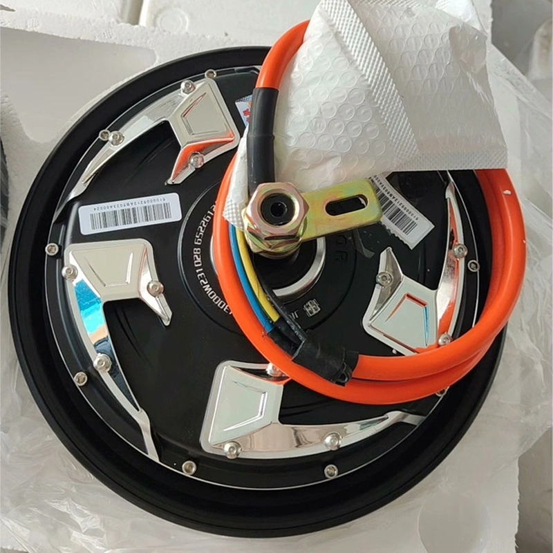 电动摩托车用超级功率5KW 12英寸72v凹面无刷轮毂电机