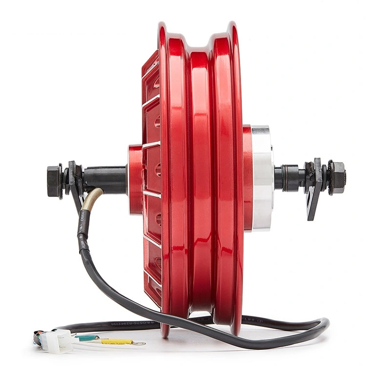 10 Inch 72V 3000W High Power Electric Motorcycle Hub Motor With Disc Brake