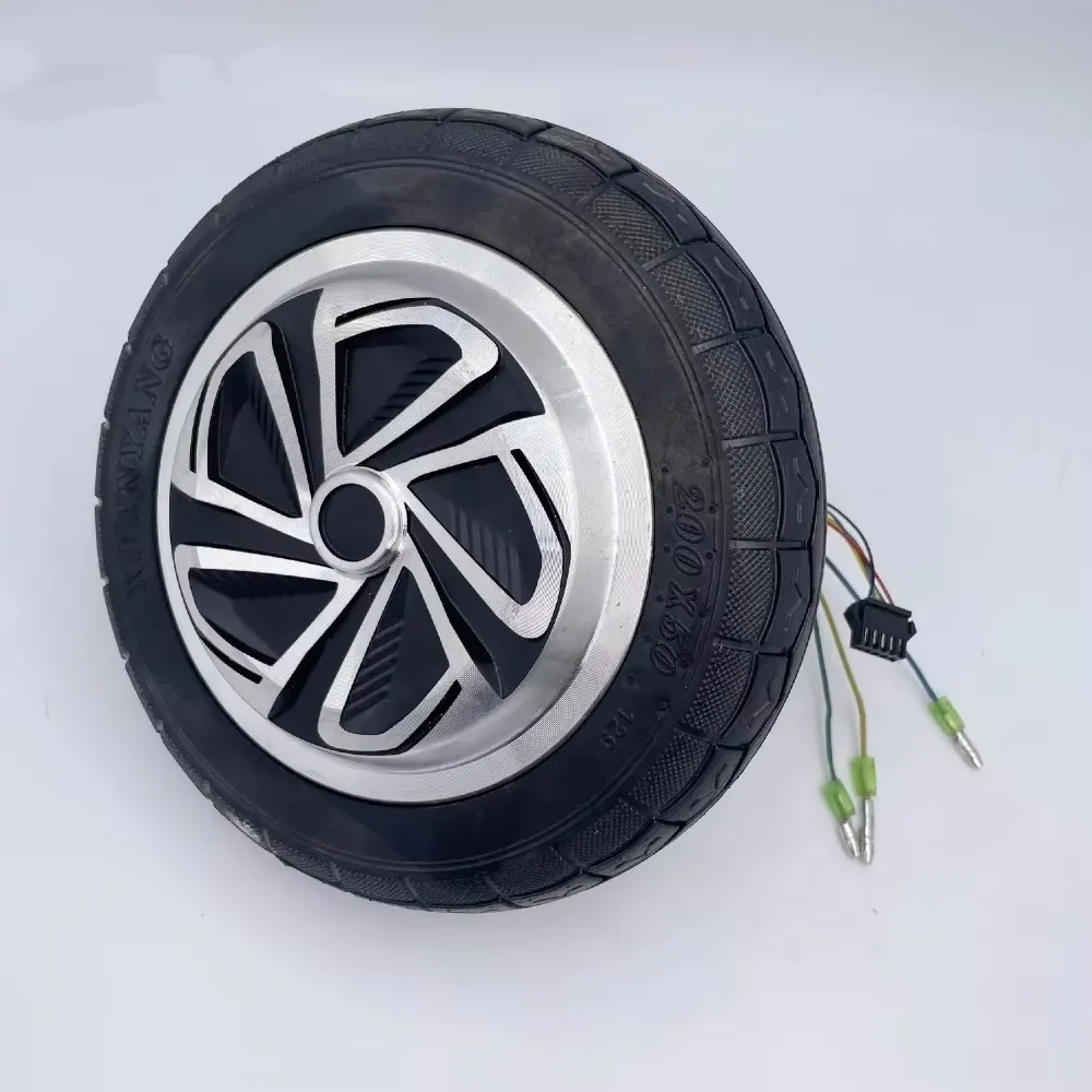 跨境平衡车扭转汽车轮毂电机36V350W实心轮胎电动直流电机