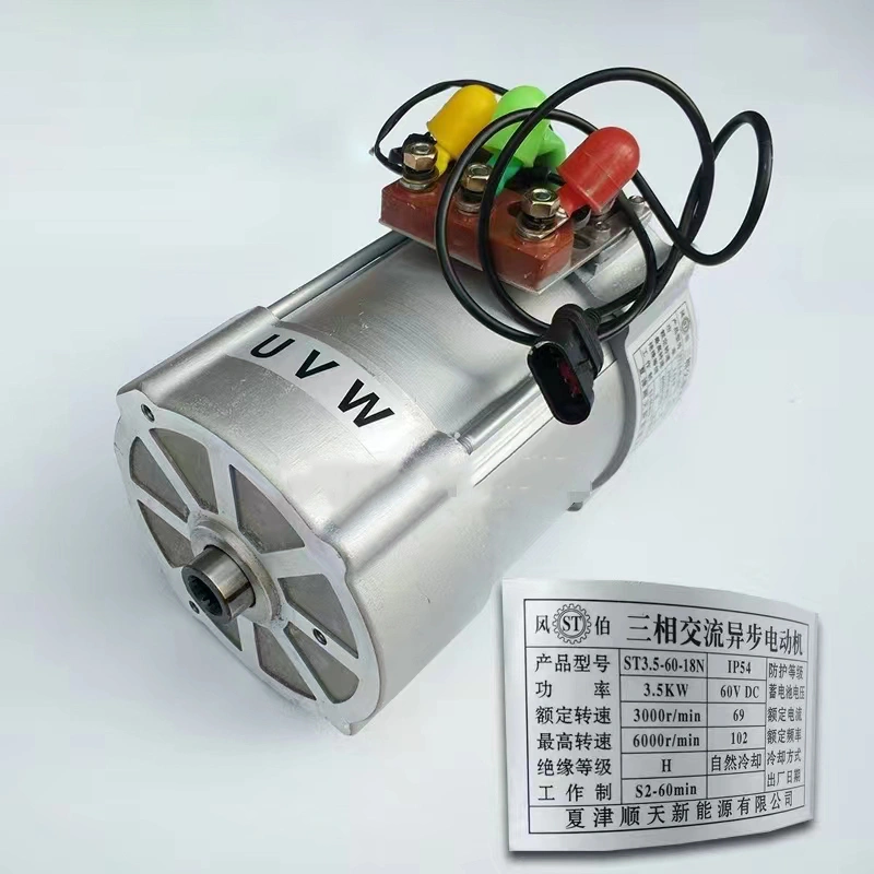 Động cơ giảm tốc bánh răng AC công suất lớn 72V 7,5kW động cơ không đồng bộ ba pha AC dùng cho xe ô tô điện năng lượng mới