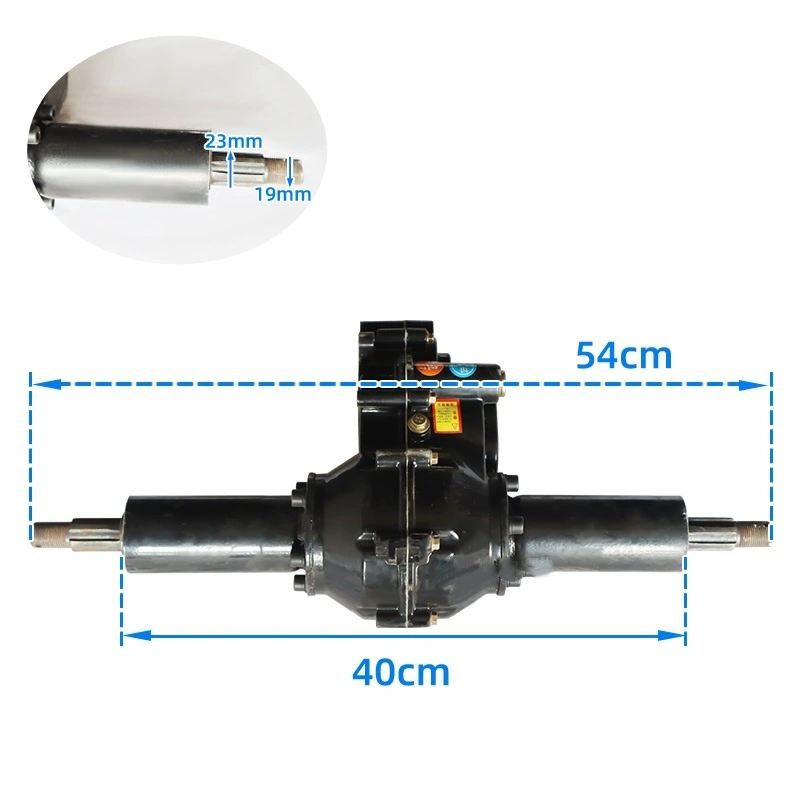 Cầu xe đơn tốc độ thấp động cơ không chổi than 800W cầu xe truyền động sáu rãnh