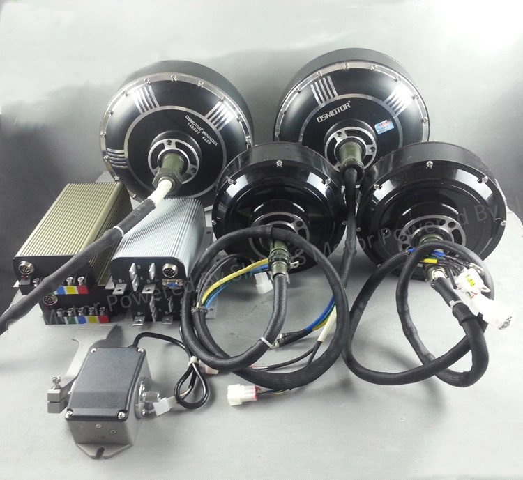 더블 허브 모터 8000W 96v 컨케이브 디자인 브러시리스 DC 기어리스 허브 모터 전기 하이브리드 자동차 변환 모터 키트