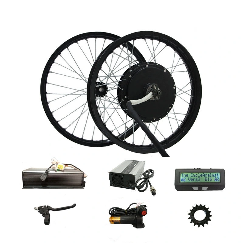 공장 직접 판매 212 DC 모터 26 인치 1500W 48v 전기 자전거 전면 휠용 스포크 허브 모터 컨트롤러 키트