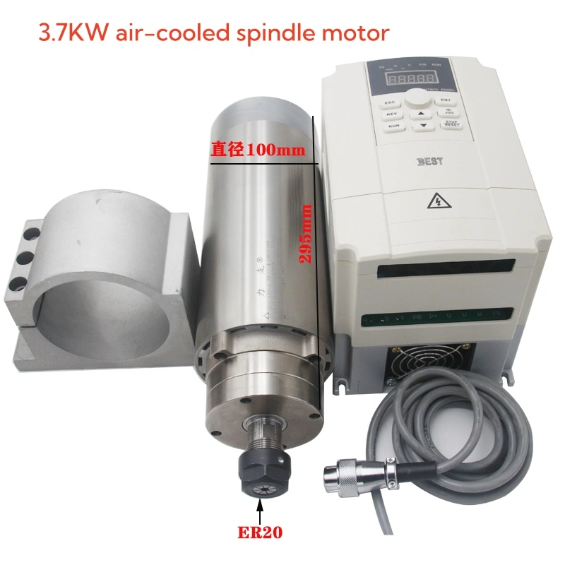 数控雕刻机单相电主轴电机800W-6KW无刷高速动力头