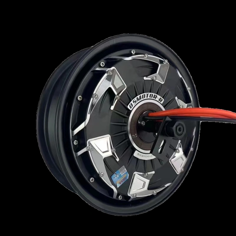 电动摩托车用超级功率5KW 12英寸72v凹面无刷轮毂电机