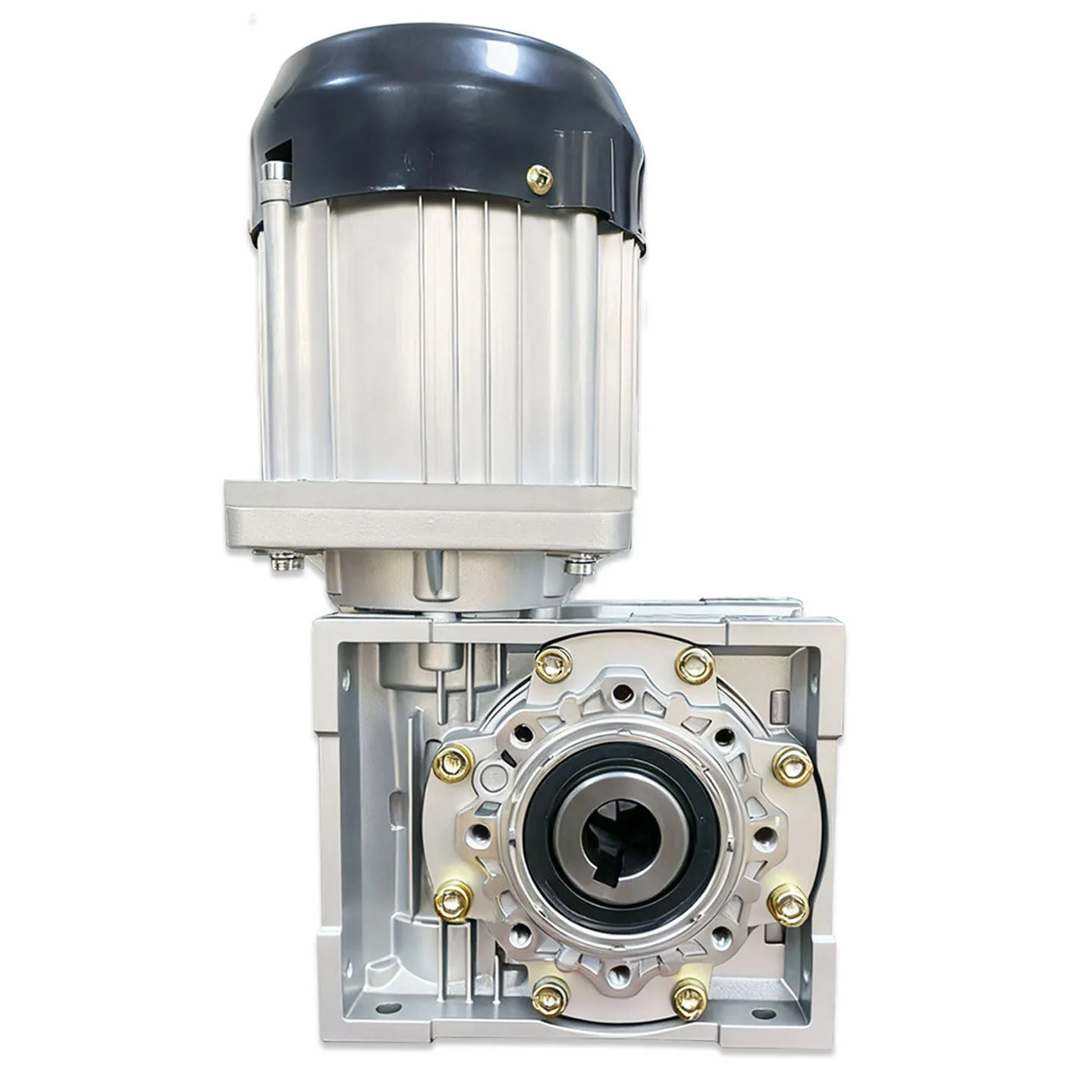 Bánh xe động cơ không chổi than DC 48V NMRV63 Worm Gear Motor Speed Reduction 350W-1800W cho máy cắt cỏ trục đầu ra đơn đôi