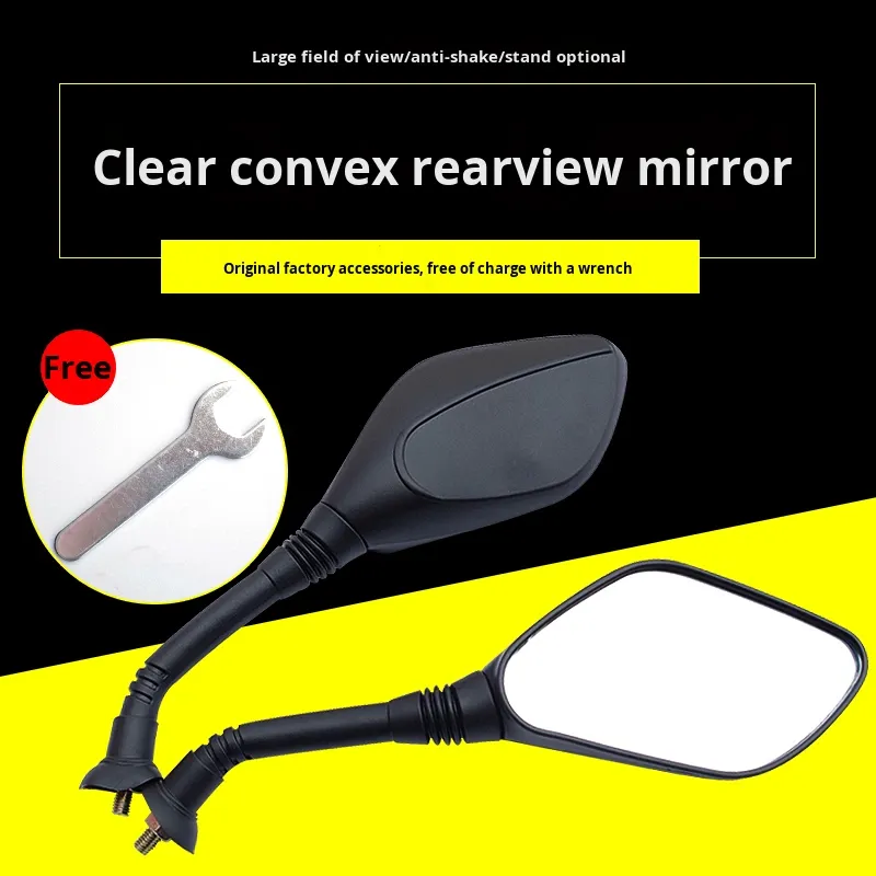 Gương chiếu hậu xe máy phổ thông Wideway mới gương cầu góc rộng 8mm chứng nhận an toàn Bảo hành một năm