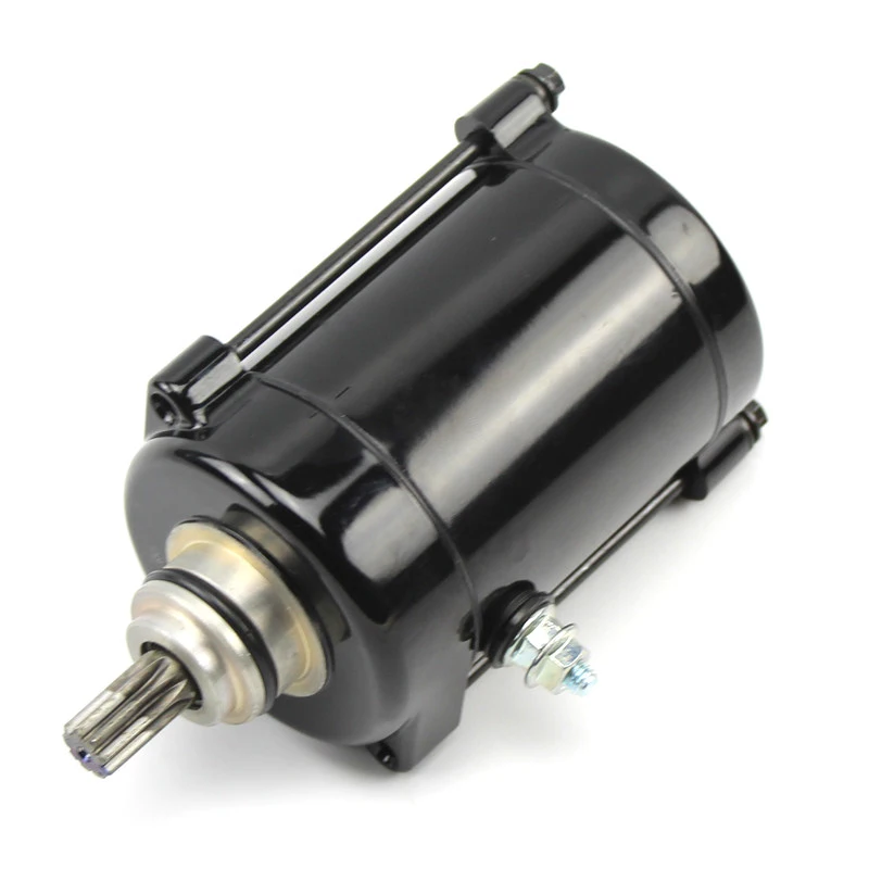 HJ125-2/2A Motorcycle Starter Motor For Zhujiang CG125 Jiang 150 General Push Rod Motor Black