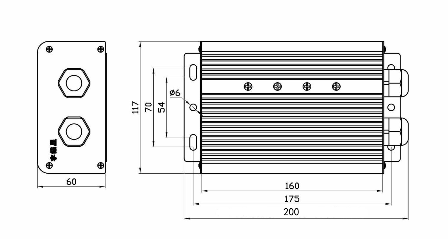 BLDC bộ điều khiển động cơ không chổi than DC có thể lập trình 48V 500W bộ điều khiển động cơ trung tâm cho động cơ xe tay ga trung tâm
