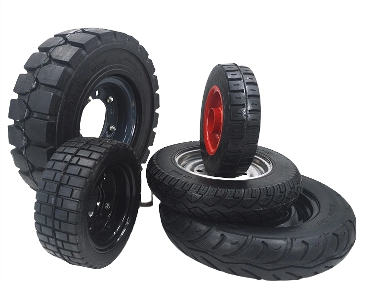 Lốp đặc không dùng hơi chống thủng 400-6 cho bánh sau xe ba bánh điện