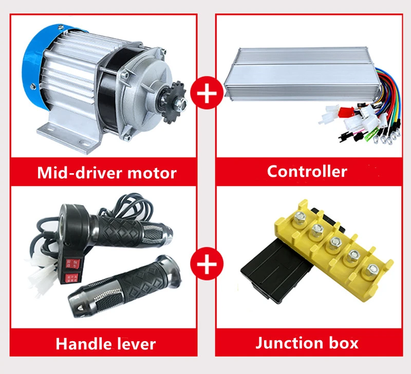 电动自行车零件60V 800W 1000W BLDC轮毂电机电动自行车转换套件