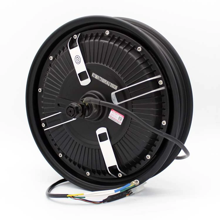 Động cơ DC đặt trong vành xe 1200W Động cơ đặt trong vành xe không chổi than 16 inch 48V 60V 72v cho xe đạp điện với phanh đĩa