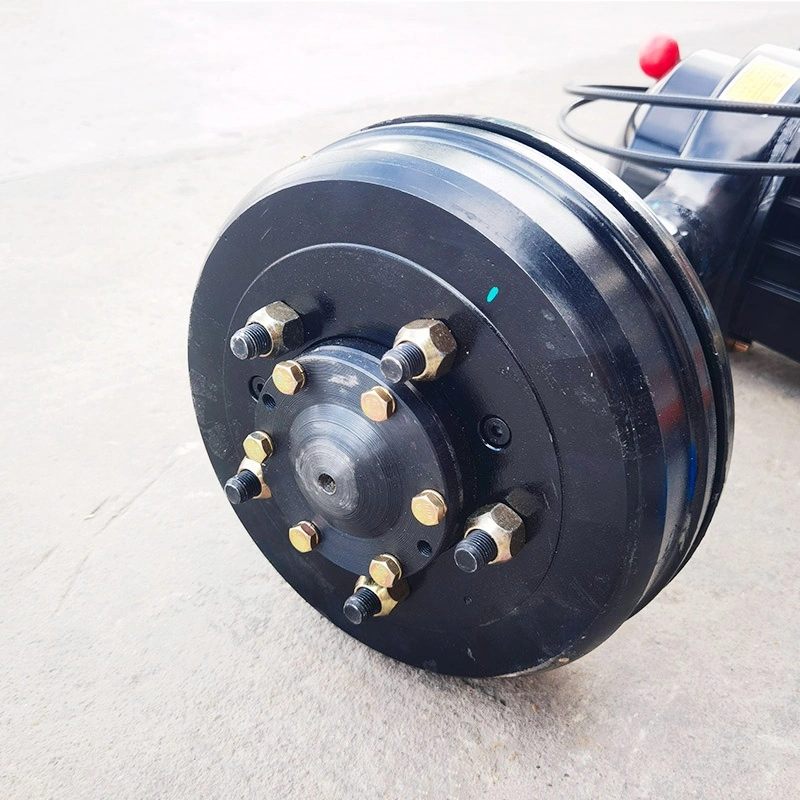 3吨负载能力 10kW 72V六相永磁同步电机驱动电动三轮车后桥