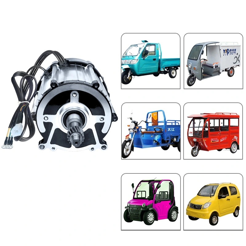 Battery Tricycle Motor 48v 60v 72v 1500w High Speed 3900rpm Brushless Differential Dc Motor