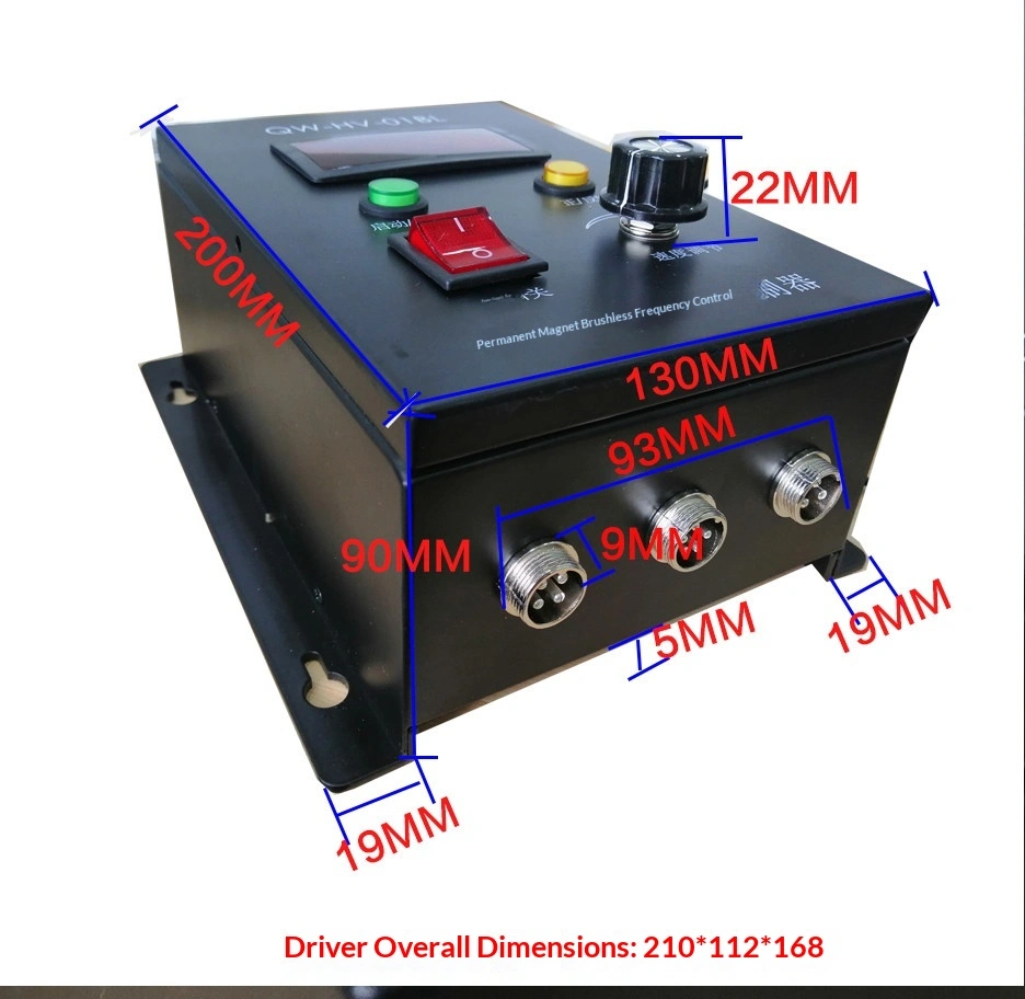 Chivo Single Phase 750W AC 220V Brushless High Speed ​​Motor With Speed ​​Controller Waterproof Panel Mounted High Power 6000RPM