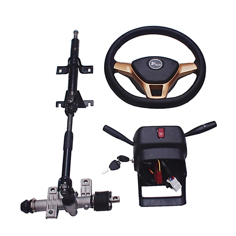 Xe bốn bánh điện bốn bánh rắn ăn bánh xe công trình nặng 1,2 m cơ cấu lái phanh cầu trước