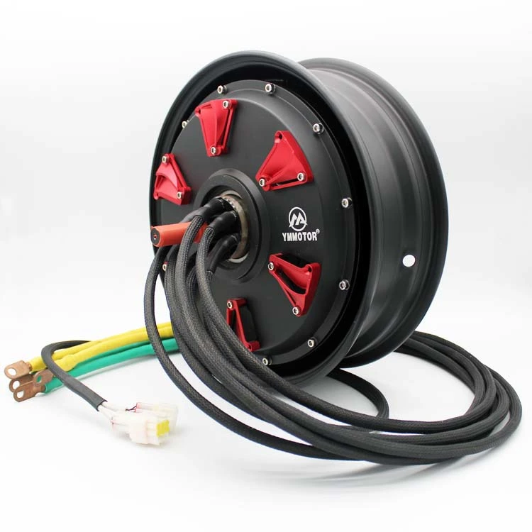Động cơ bánh xe không chổi than BLDC 10KW 12 inch cao cấp cho xe máy điện, loại 72V