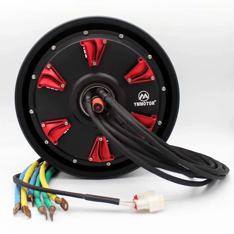 Động cơ bánh xe không chổi than BLDC 10KW 12 inch cao cấp cho xe máy điện, loại 72V