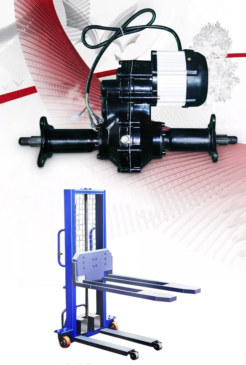 Rear Axle for Vehicle-Mounted Forklift Lift 700W Motor Differential Gearbox, With A High Speed Ratio 6:1