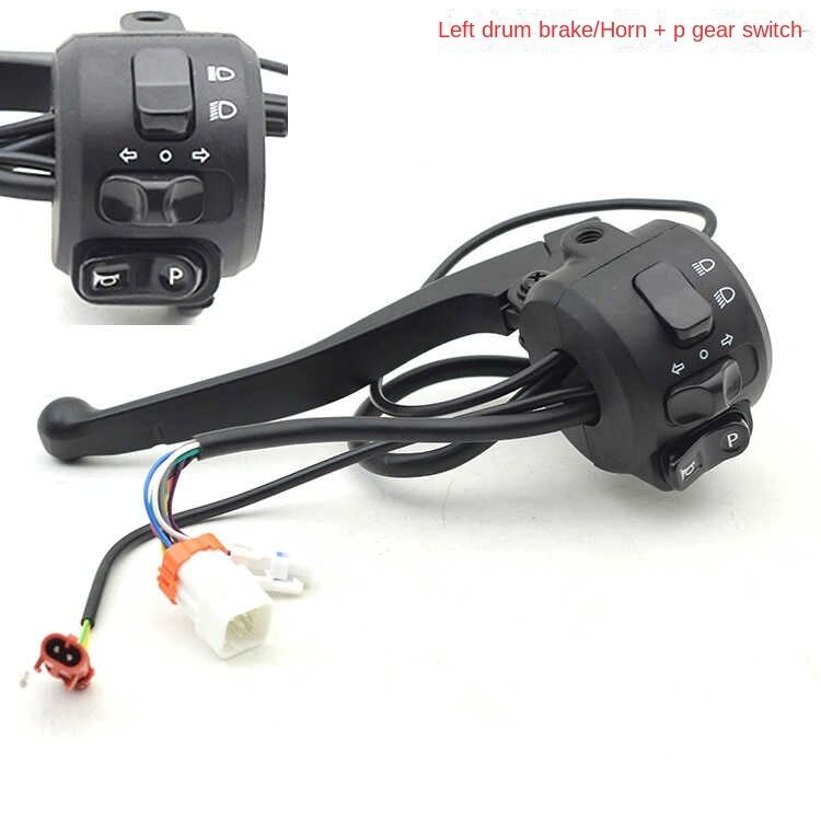 MENGSUB EB Left and Right Combined Aluminum Horn Switch Assembly Parts for SUTABEL Electric Vehicle, brand new, from China.