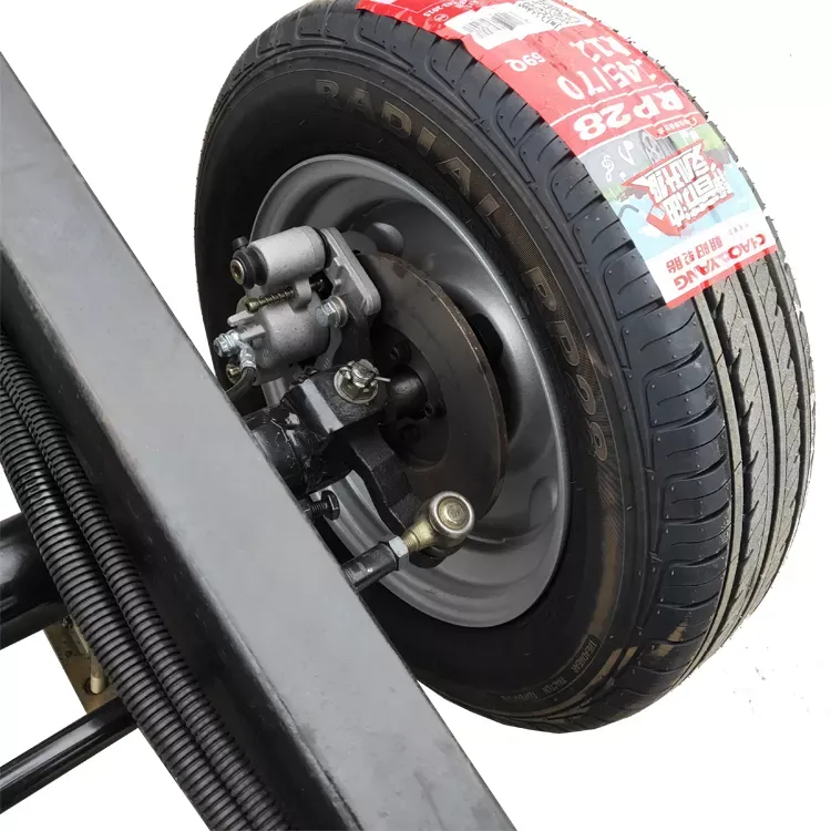 Cụm trục sau khung gầm xe bán đồ ăn 4 bánh điện tốc độ thấp tải trọng cao, áp dụng cho lốp xe 12 inch loại nặng