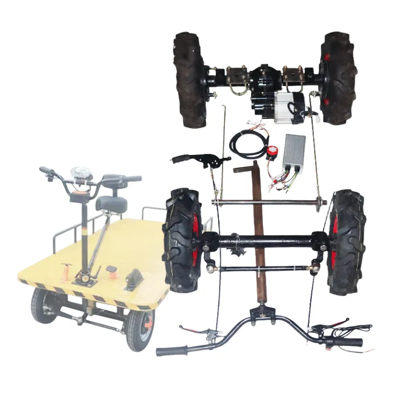 low speed 10kmh brushless motor rear axle 800w four-wheel front and rear axle electric flat modification assembly
