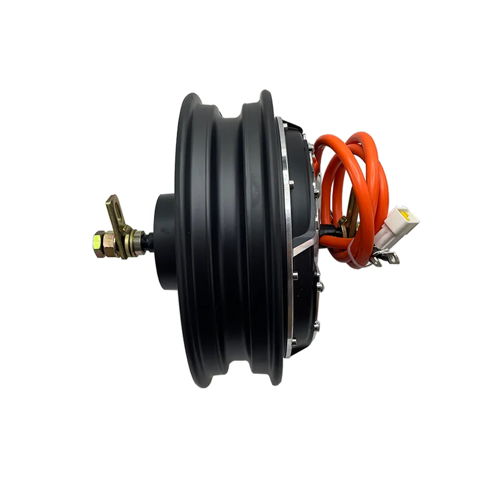 QSMOTOR Electric Transport Motorcycle 10 Inch 72V 2000W Wheel Hub Motor