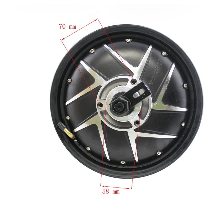 10inch hub motor 48v 1200w hub motor high power electric motorcycle motor YM