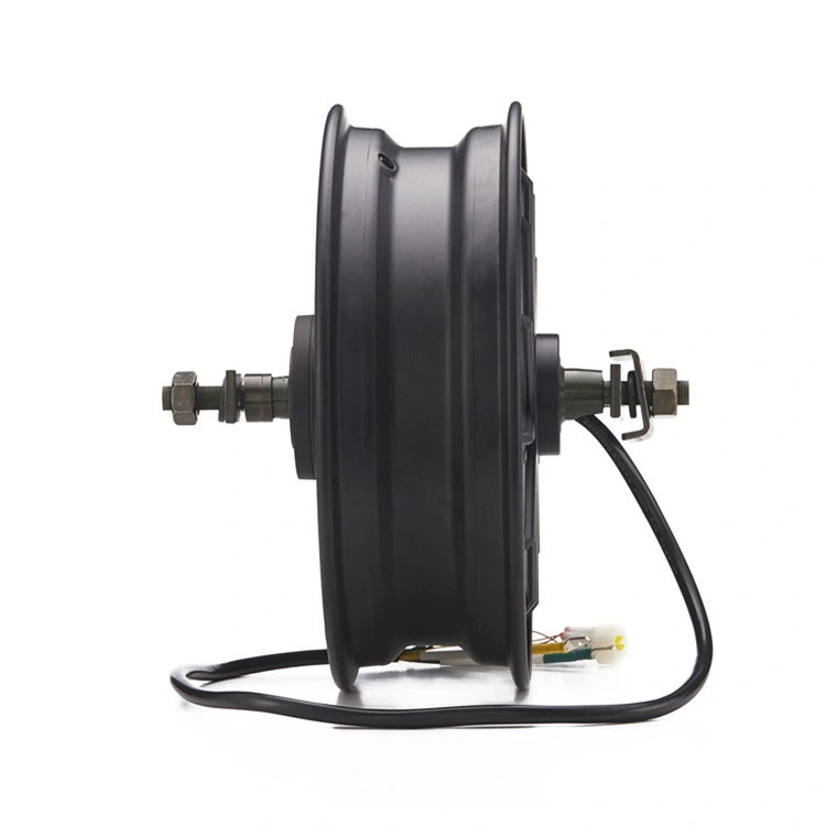 Động cơ phanh đĩa điện trên bánh xe xe máy điện, 60V 72V 12 inch 3000W DC Động cơ bánh xe không chổi than