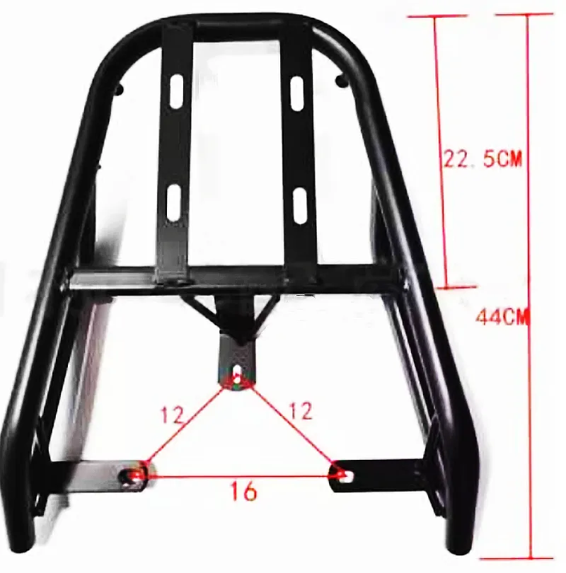 Giá chở hàng sau xe điện F6 Giá chở đồ bằng sắt cho xe máy