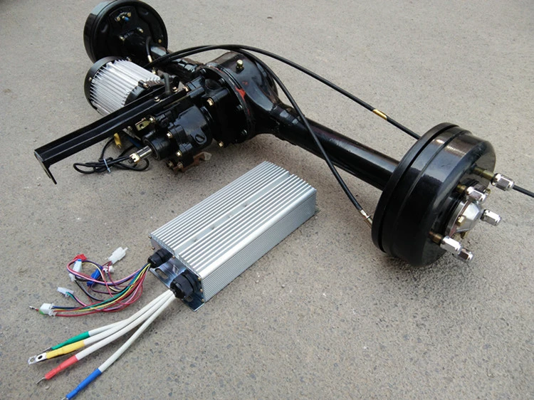 Electric tricycle Hybrid car rear axle 1000W 60V 72v hybrid rear axle assembly