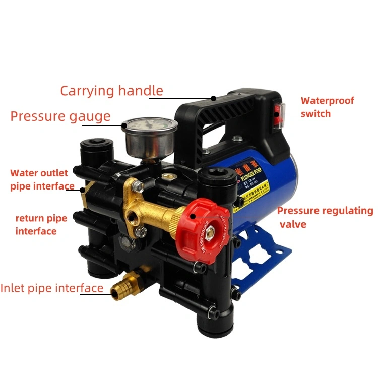 máy phun sơn bơm pít tông hai xi lanh 12V 24V bình xịt điện nông nghiệp máy phun thuốc trừ sâu