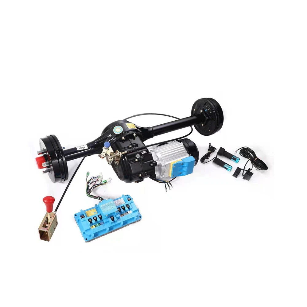 电动三轮车DC电机 60V 70V 5KW 6KW 变速重型悬架电动汽车后桥