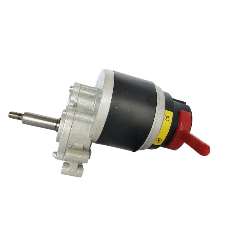Động cơ có chổi than DC 250W 24V 120RPM động cơ phanh từ tính xe lăn có chổi than DC