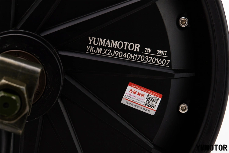이중 샤프트 브러시리스 허브 모터, 12인치 1500W 60V 72V 전기 오토바이용 모터