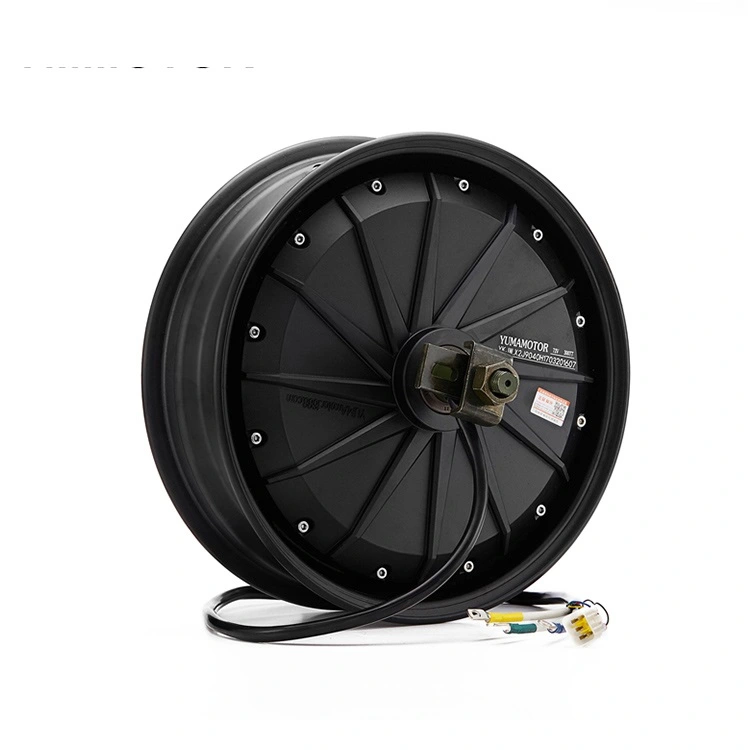 Động cơ phanh đĩa điện trên bánh xe xe máy điện, 60V 72V 12 inch 3000W DC Động cơ bánh xe không chổi than