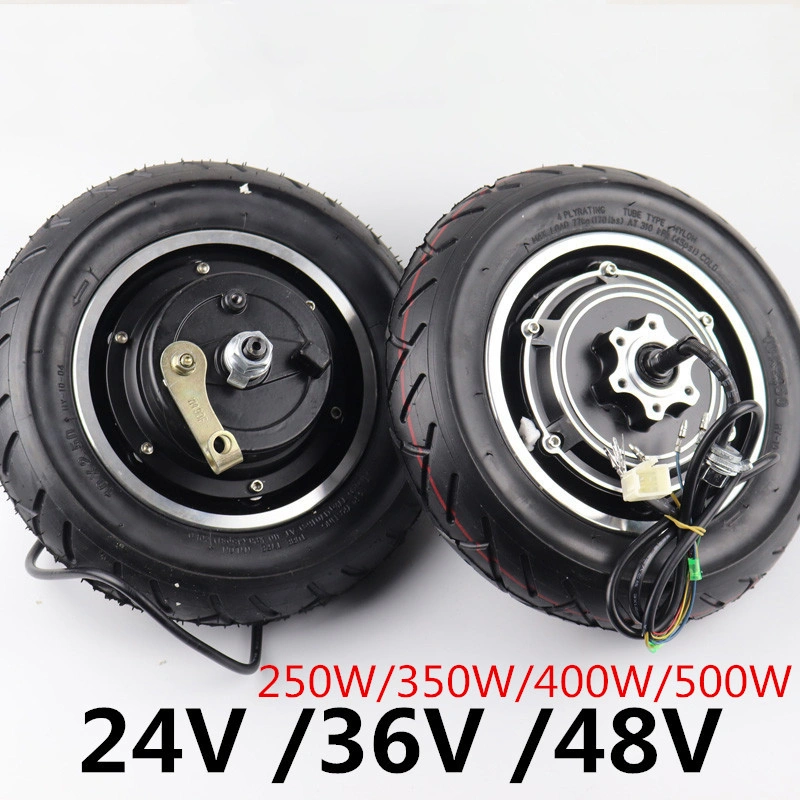 전기 스쿠터 허브 모터 36V 48V 500W 8인치 10인치 전기 브러시리스 모터