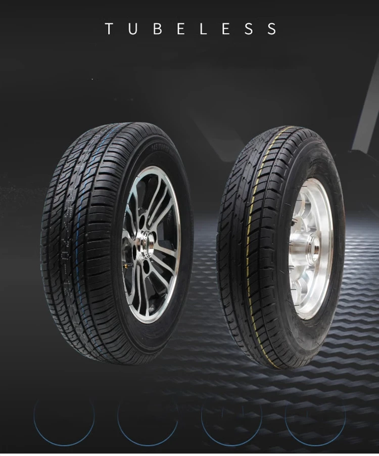 135/145/155/70R-12 Tubeless Tire Assembly for Electric Four-Wheeled Three-Wheeler