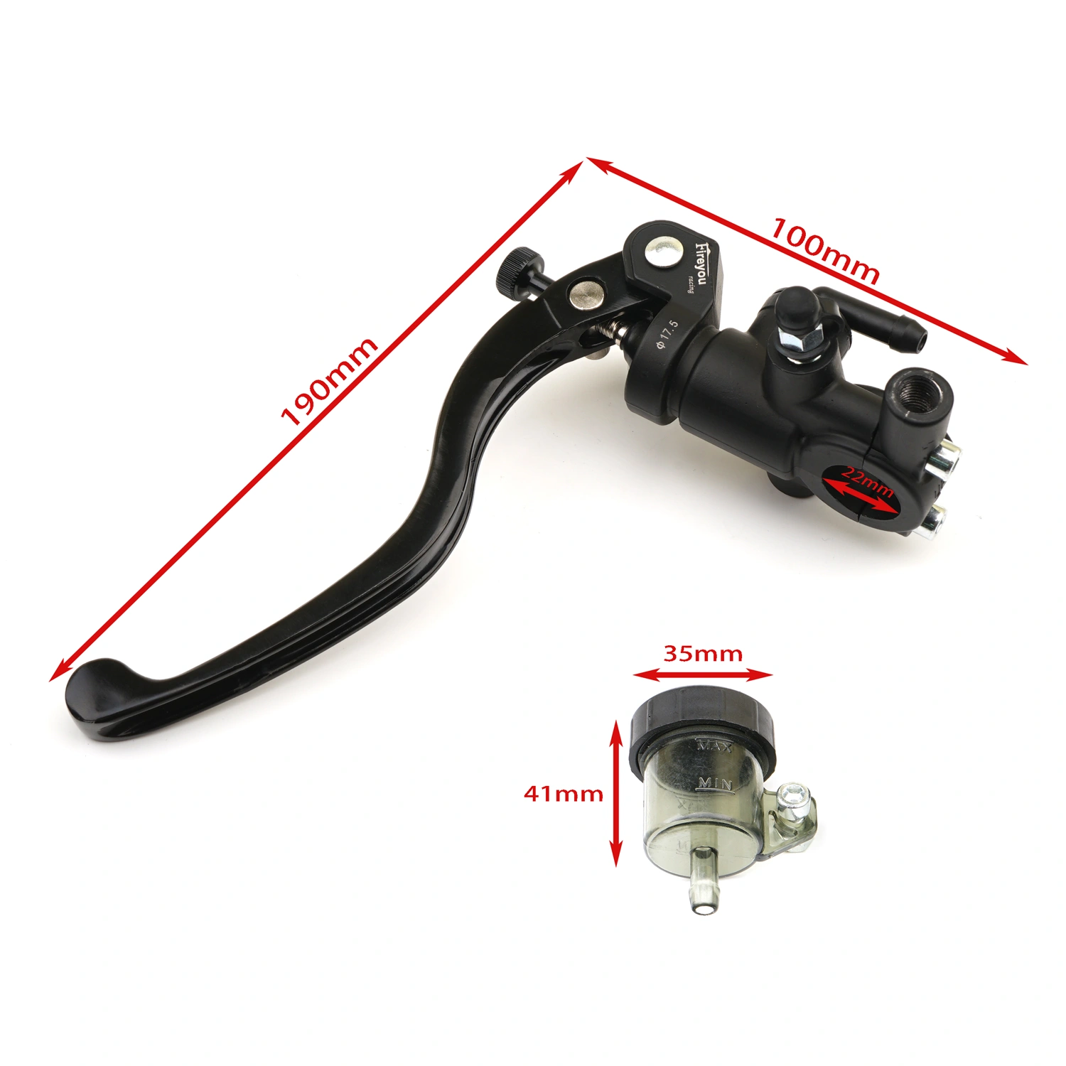New 17.5mm Radial Direct Push Pump Brake Lever 17.5RCS Model Motorcycle Modified Left/Right Hand Control Made in China