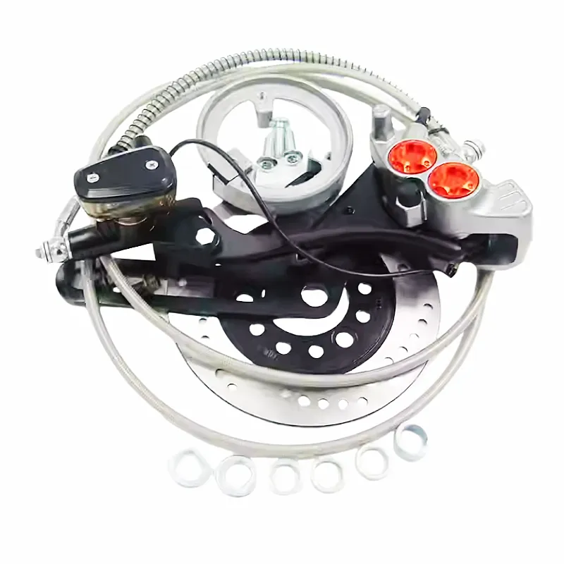 Hộp số xe điện Phanh xe điện điện Máy móc tay Sau 110 đĩa phanh bộ lắp ráp