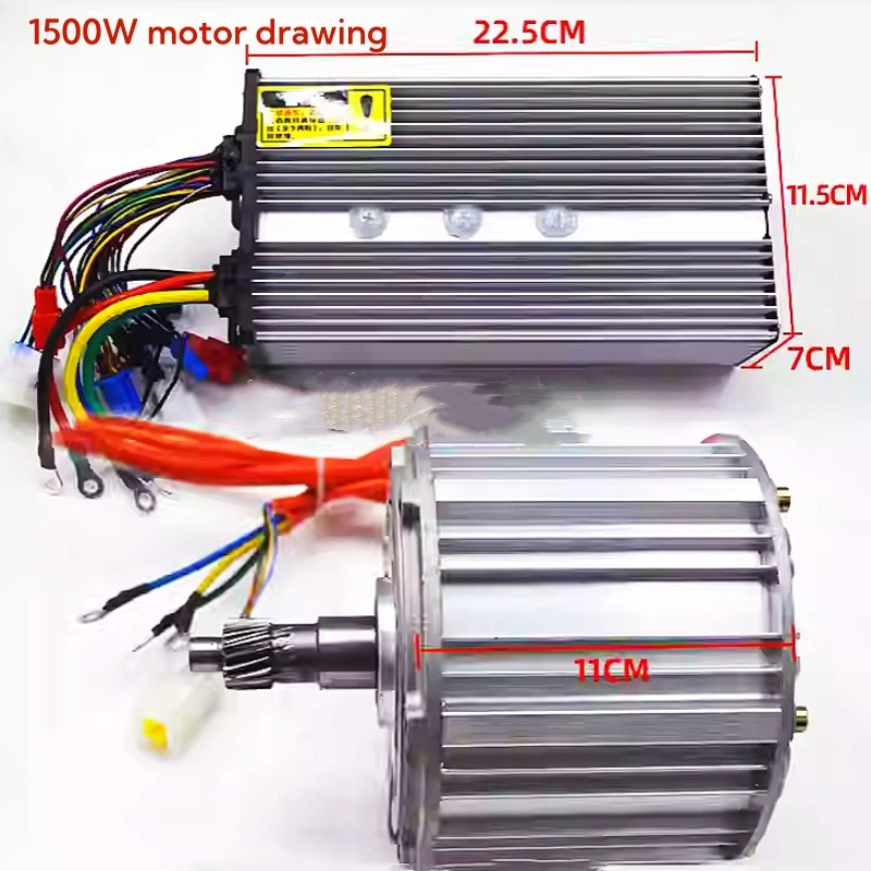 四轮车用电三轮电机控制器2000W60V72V永磁同步无刷电机