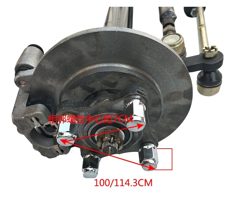 Hệ thống lái, tay lái, bộ trợ lực lái, cầu trước của bộ phận khung gầm xe điện 4 bánh