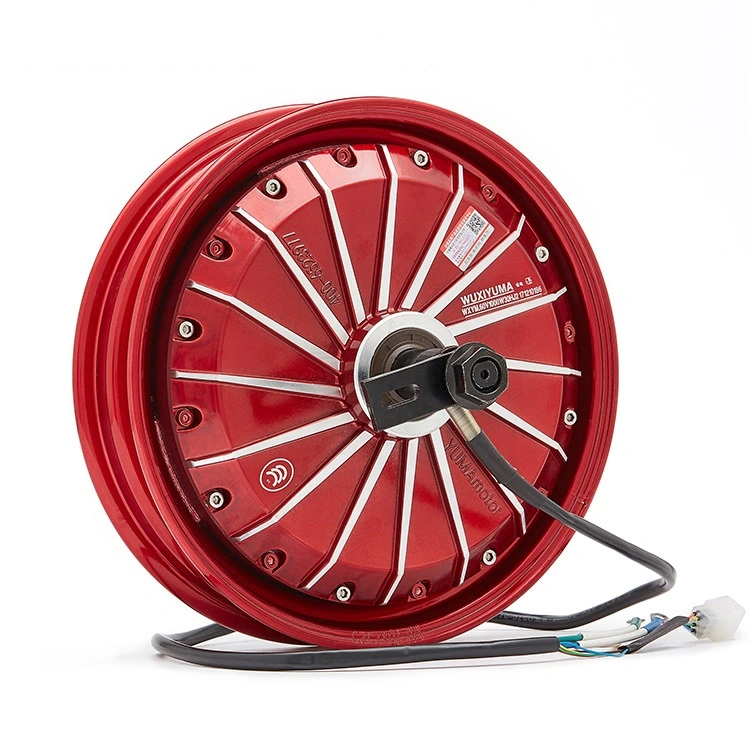 10 Inch 72V 3000W High Power Electric Motorcycle Hub Motor With Disc Brake