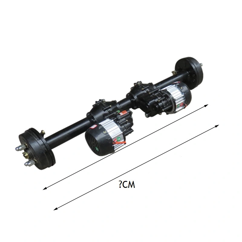 Bộ gầm dẫn động bằng điện bốn bánh mới Trục lái công suất cao Gầm xe thực phẩm 48/72V 1000W-8KW Màu đen 10-60km/h