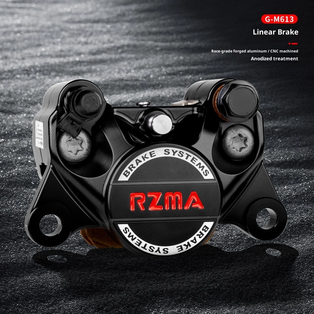RZMA Loại kẹp càng cua nhỏ gọn, bơm phanh M-613 Piston đôi hợp kim nhôm, Nâng cấp hệ thống phanh đĩa phía sau xe độ, Hàng mới, Bảo hành 1 năm