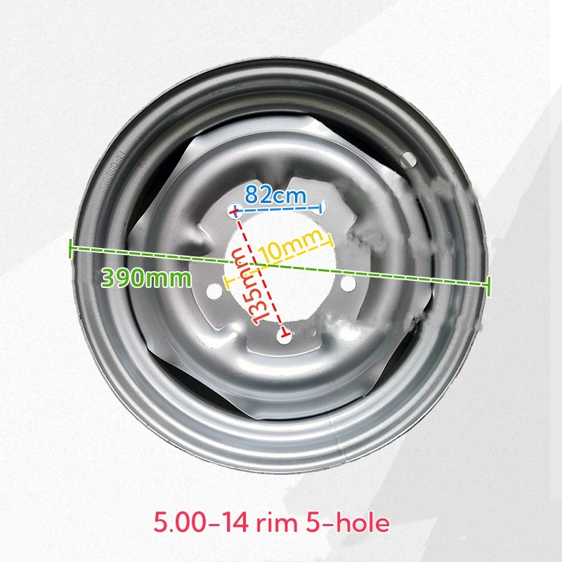 Bánh xe bò điện vành 4.50-12 vành bánh xe hơi 5.00-14 năm lỗ vành thép