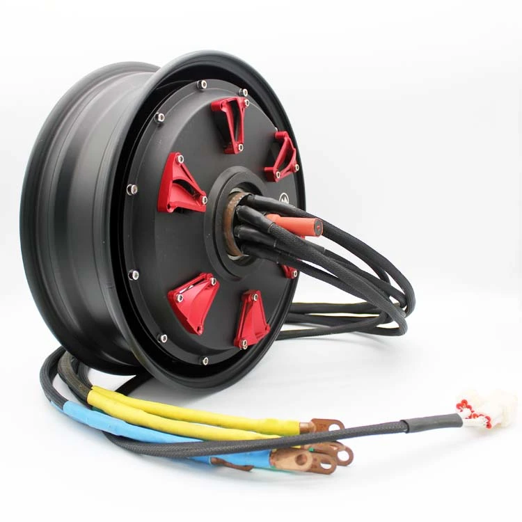 Động cơ bánh xe không chổi than BLDC 10KW 12 inch cao cấp cho xe máy điện, loại 72V