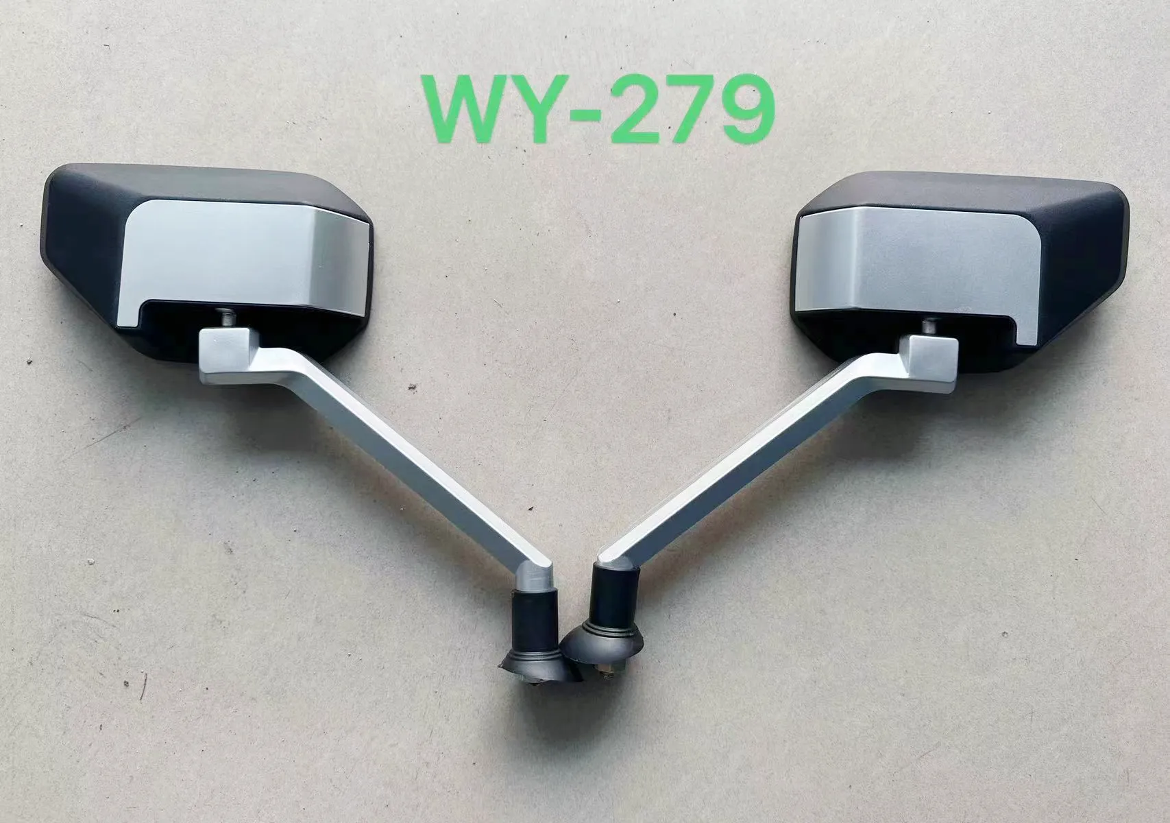 Scooter Rearview Mirror WY-279 8mm Wide Field of View Diamond-shaped Electric Vehicle Rearview Mirror