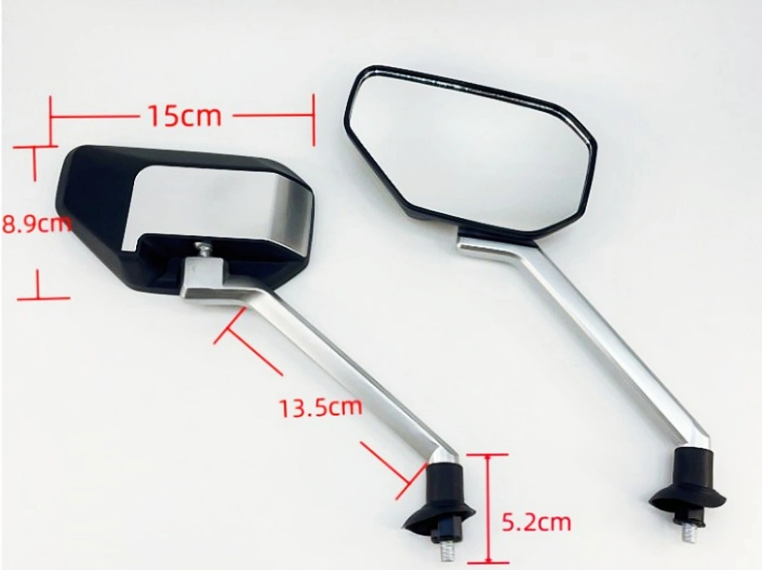 Electric Motorcycle Modification Rearview Mirror, Universal Rearview Mirror for Reversing with Safety Certificate