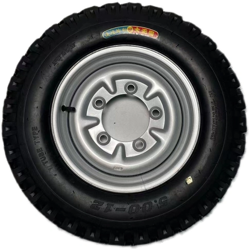 Bánh xe bò điện vành 4.50-12 vành bánh xe hơi 5.00-14 năm lỗ vành thép